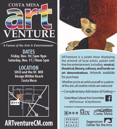 Gallery 3 - FREE Costa Mesa Art Event: ARTventure 2017! 95+ Local Artists, Live Entertainment,and more!