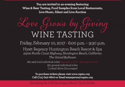 Love Grows by Giving, Wine Tasting Benefit