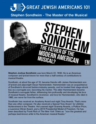 Gallery 1 - Great Jewish Americans 101 - Stephen Sondheim: Master of the Musical