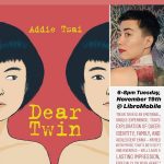 'Dear Twin' -  A conversation with debut author Addie Tsai & writer Rachel Will