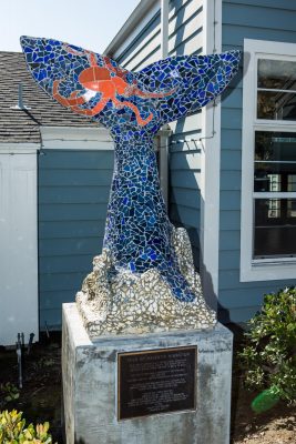 Whale Tail Mosaic Sculpture
