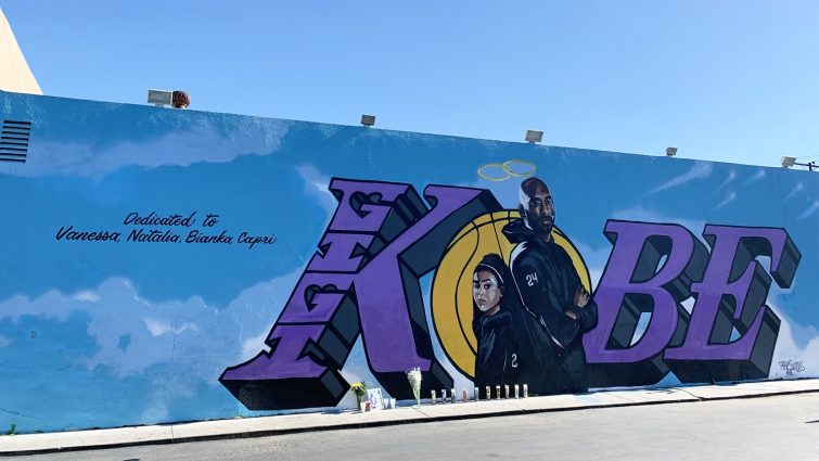 Kobe and Gianna Bryant Tribute Mural