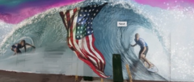 Untitled USA Surfing Mural