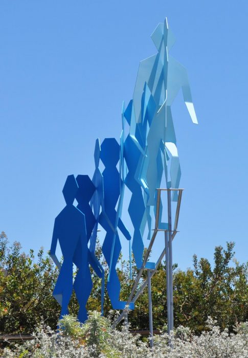 Sculptures in Civic Center Park