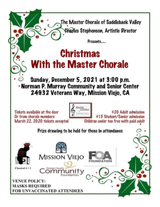 Gallery 1 - Christmas with the Master Chorale