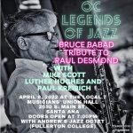 OC Legends of Jazz:  Tribute to Paul Desmond