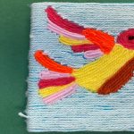 Senior Art:  Huichol Indian Yarn Painting