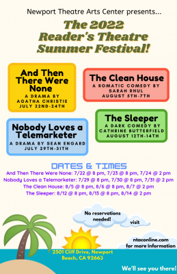 Newport Beach:  Reader's Theatre Summer Festival