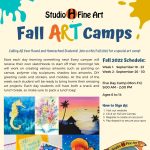 Fall Art Camps 2022 (Week 2)