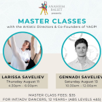 Master Ballet Class with Larissa Saveliev