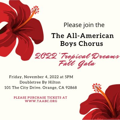Tropical Dreams Fall Gala with The All-American Boys Chorus