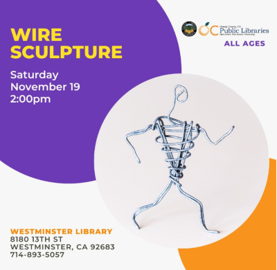Create A Wire Sculpture at Westminster Library