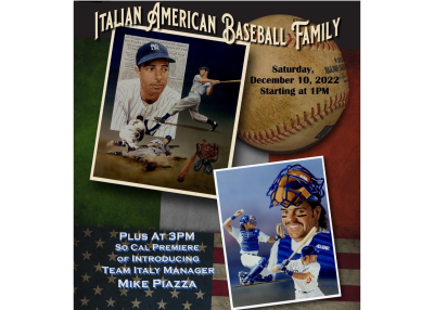 Film at FMC:  Italian American Baseball Family
