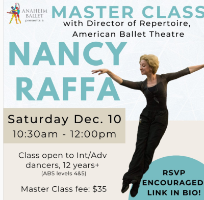 Master Ballet Class with Nancy Raffa