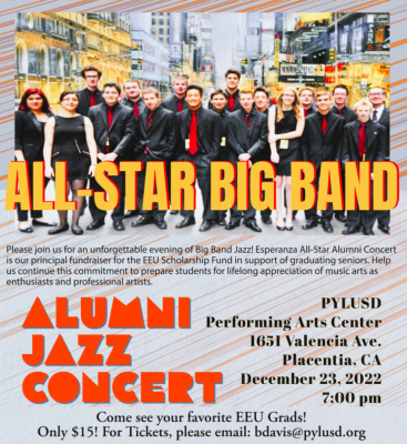 Esperanza Big Band Jazz, All-Star Alumni Concert