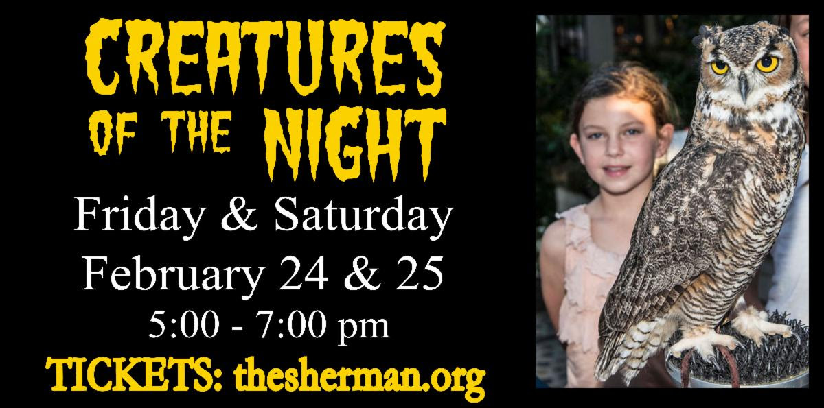 Gallery 1 - Creatures of the Night at Sherman Gardens