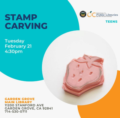 Stamp Carving for Teens