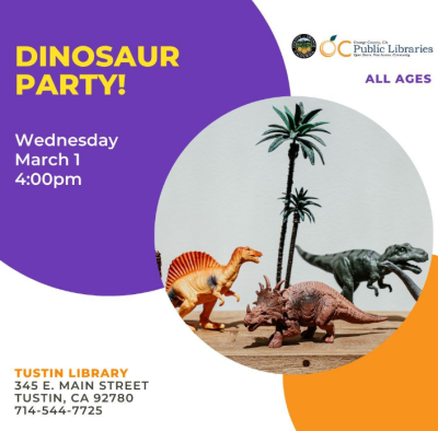 Dinosaur Party at Tustin Library