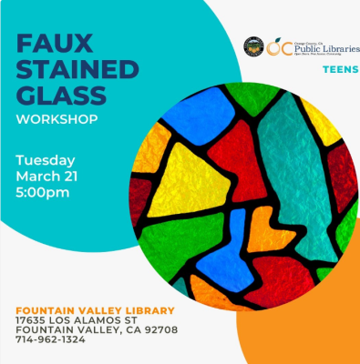 Teens:  Faux Stained Glass Workshop