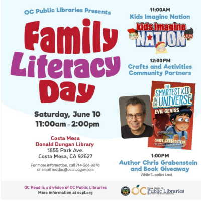 Costa Mesa:  Family Literacy Day