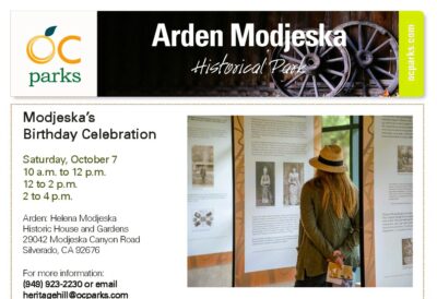 Arden House:  Celebrate Helena Modjeska's Birthday