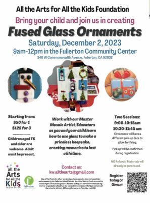 Family Art Class:  Fused Glass Ornaments