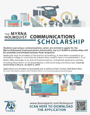 Myrna Holmquist Communications Scholarship 