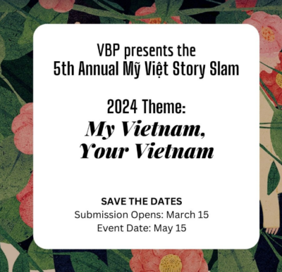Story Call:  5th Annual Mỹ Việt Story Slam